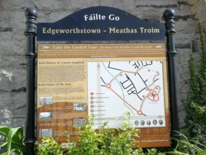 a map of historical sites in Longford - edgeworthstown