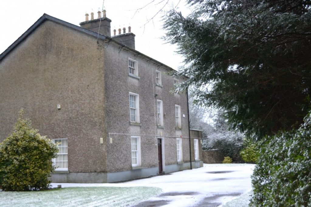 St John's Rectory in the snow