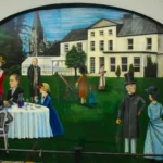 Mural of historical figures in Edgeworthstown
