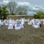 Set up for 18th Century Tea Party for Maria Edgeworth Literary Festival 2019