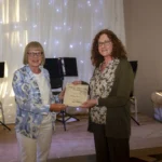 Presentation to author Eithne Lannon