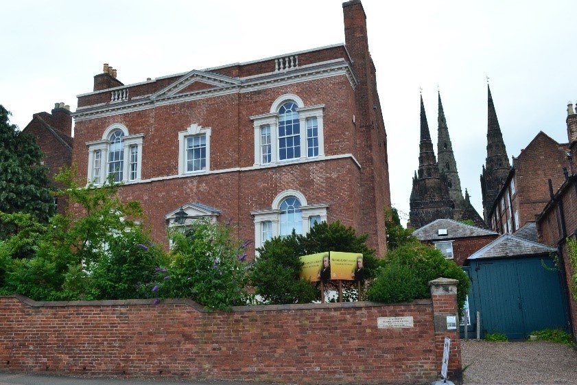 Lichfield House, once home to Erasmus Darwin, friend of Edgeworth family and Maria Edgeworth in England