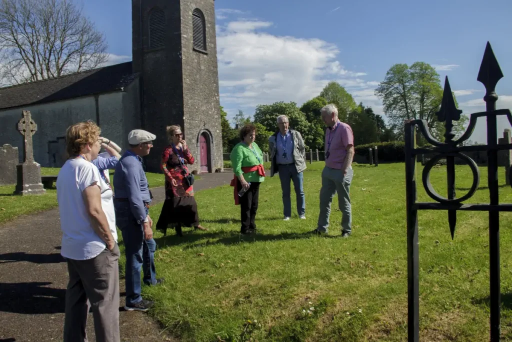 Guests taking the Literary Trail tour