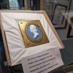 Honora Edgeworth medallion by Josian Wedgwood on display in the Maria Edgeworth Centre