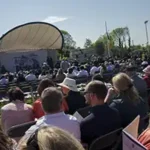 the crowd at the National Famine Commemoration 2024 in Edgeworthstown