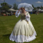 Lady in period dress