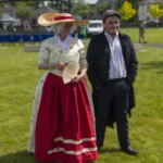 Man and woman in period dress