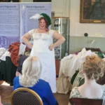 Lady in period dress in the Maria Edgeworth Centre