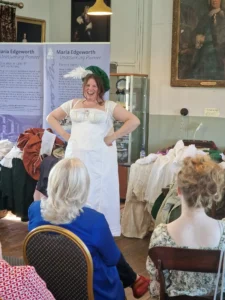 Lady in period dress in the Maria Edgeworth Centre