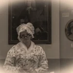 Lady in period dress in the Maria Edgeworth Centre