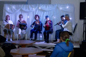 Musicians on stage