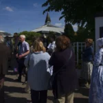 Group of people at the Manor Gates