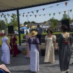 People in period dress performing Regency Dance at the Maria Edgeworth Festival 2025