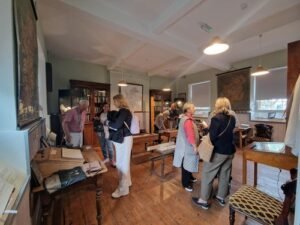 Slovenian Guests in Longford in the schoolroom of the Maria Edgeworth Visitor Centre