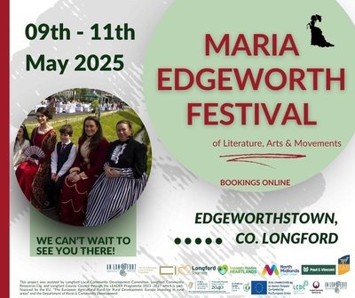 Advertisement for Maria Edgeworth Festival of Literature, Arts & Movement 2025