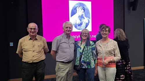 Members of the Edgeworth Society, Matt Farrell, Goretti Hannon, Angela Tuite, Michael McCabe at the talk from Regency History in Edgeworthstown