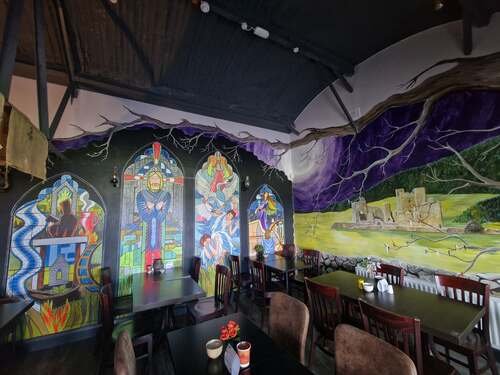 Inside the Cafe in Fore Distillery