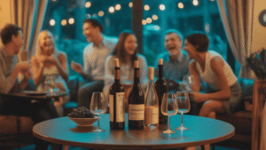 people enjoying wine