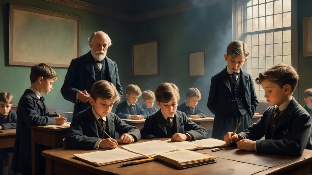 AI generated image of an old school