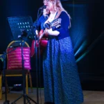 Singer Aoife Mulligan performs in the Green