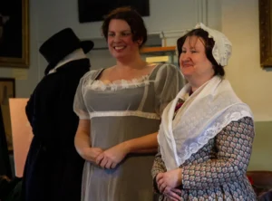 Doctor Melissa Shiels and Carrie O'Flynn gives a talk about Regency Fashion