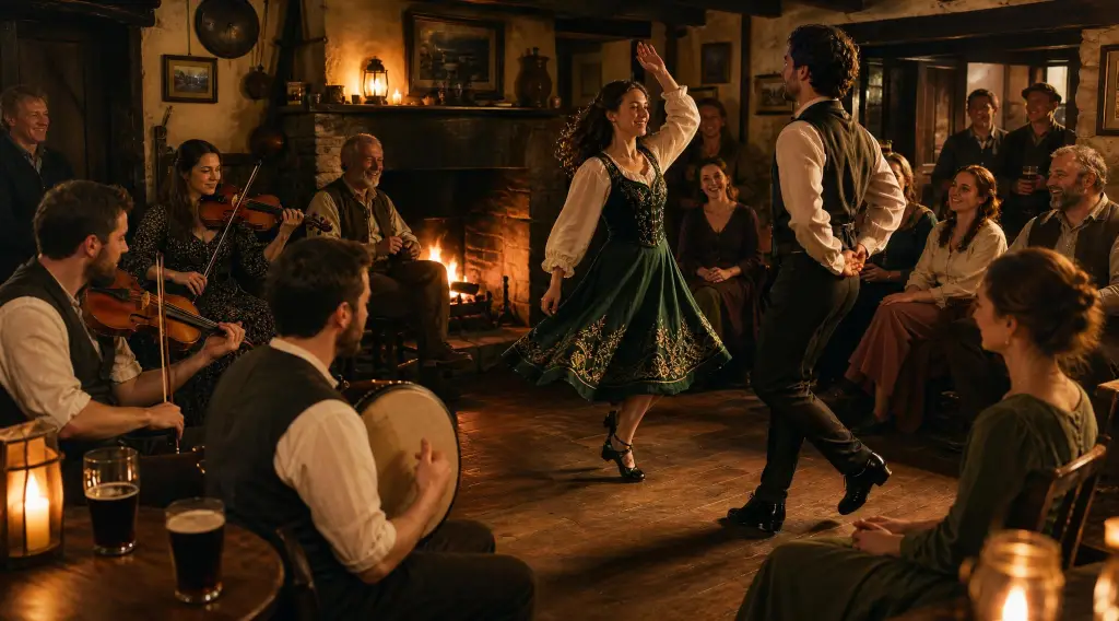 People playing music and dancing