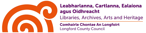 Longford libraries archives arts and heritage logo